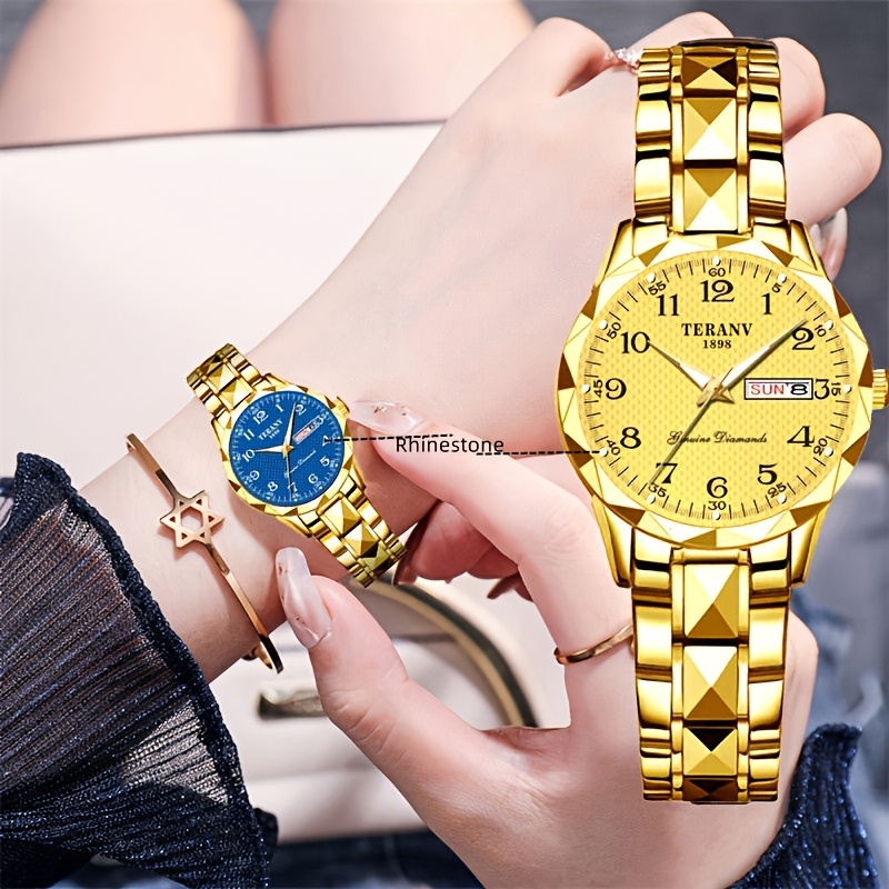 Rectangular Digital Dial Alloy Watch with Women's Strap